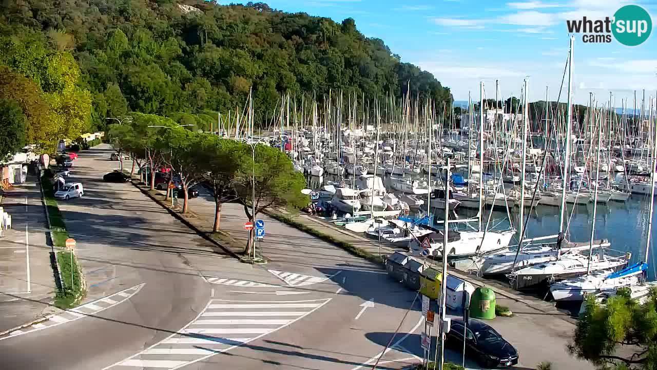 Webcam Baie de Sistiana – Vue en direct de la marina et de la baie