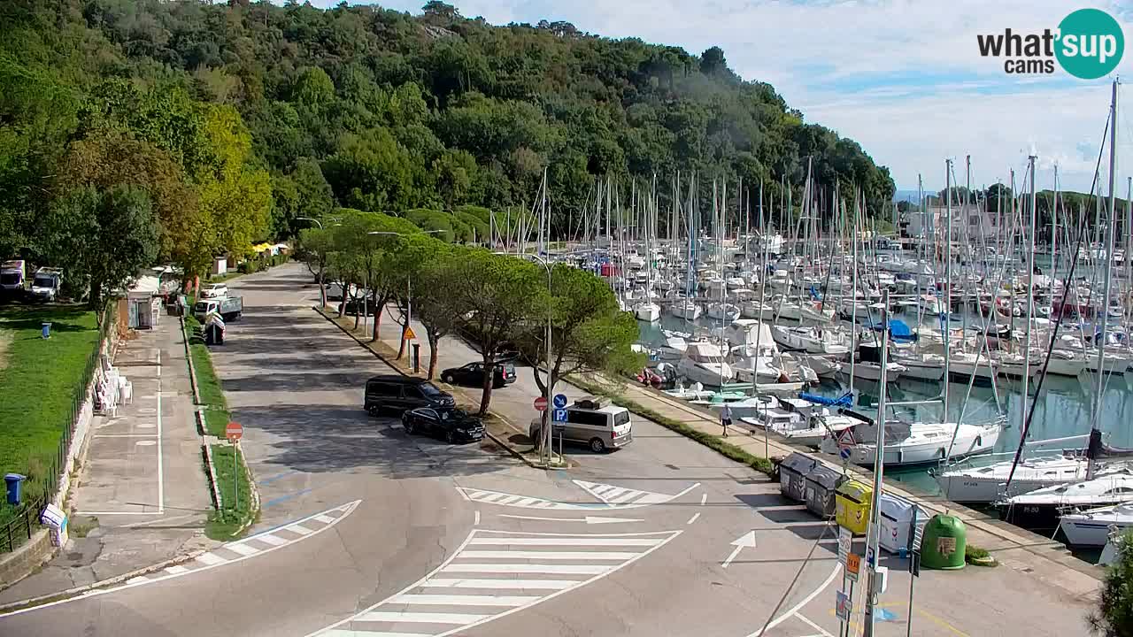 Webcam Baie de Sistiana – Vue en direct de la marina et de la baie