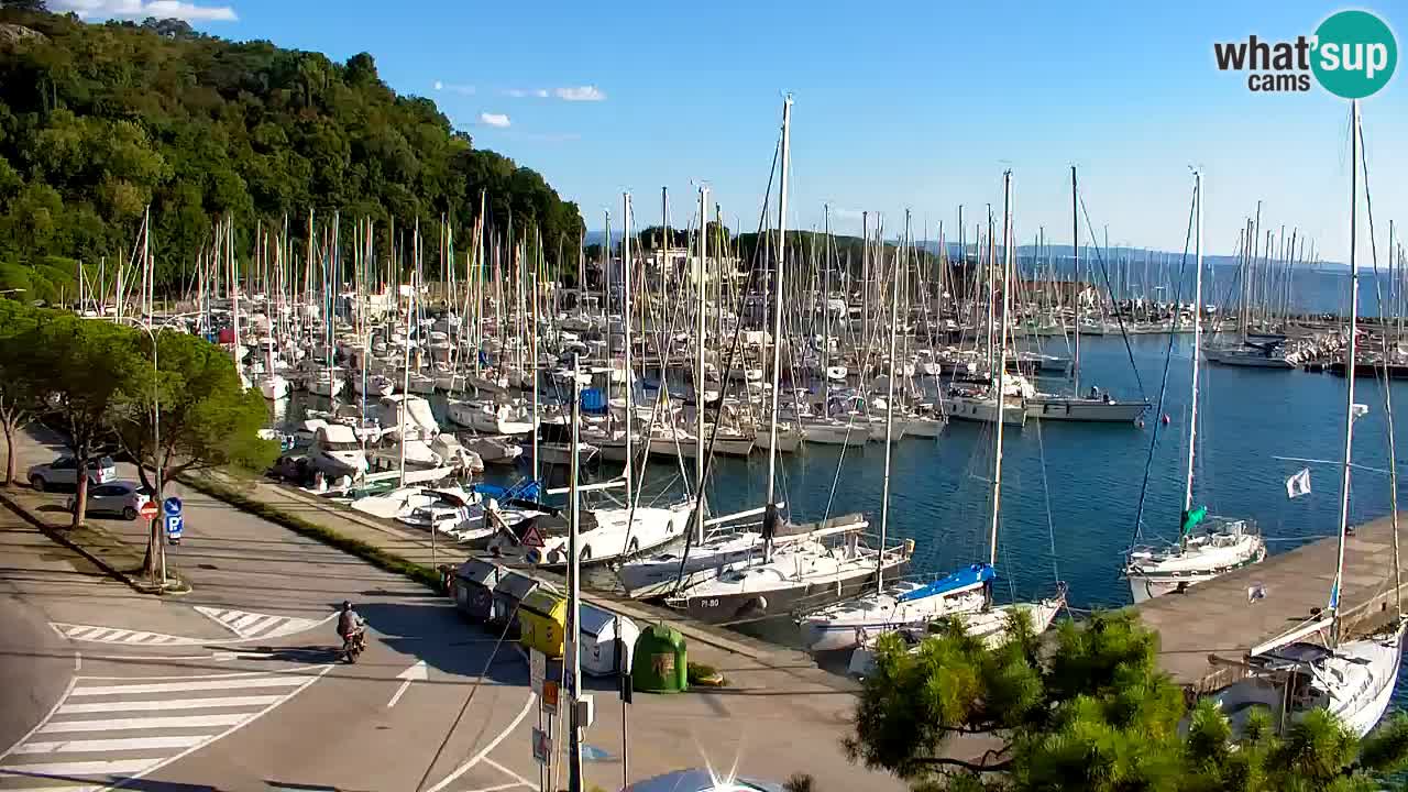 Webcam Baie de Sistiana – Vue en direct de la marina et de la baie