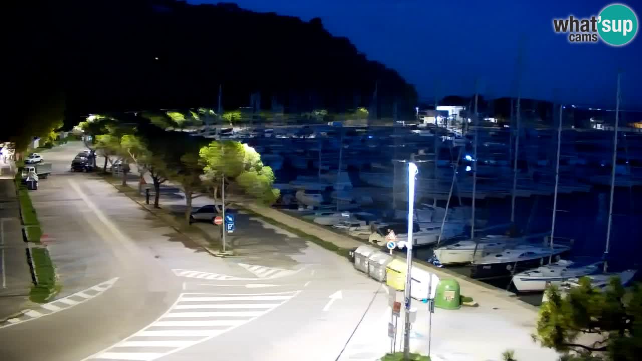 Webcam Bahía de Sistiana – Vista en directo del puerto deportivo y la costa