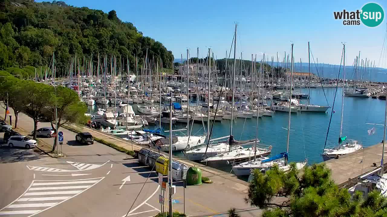 Webcam Baie de Sistiana – Vue en direct de la marina et de la baie