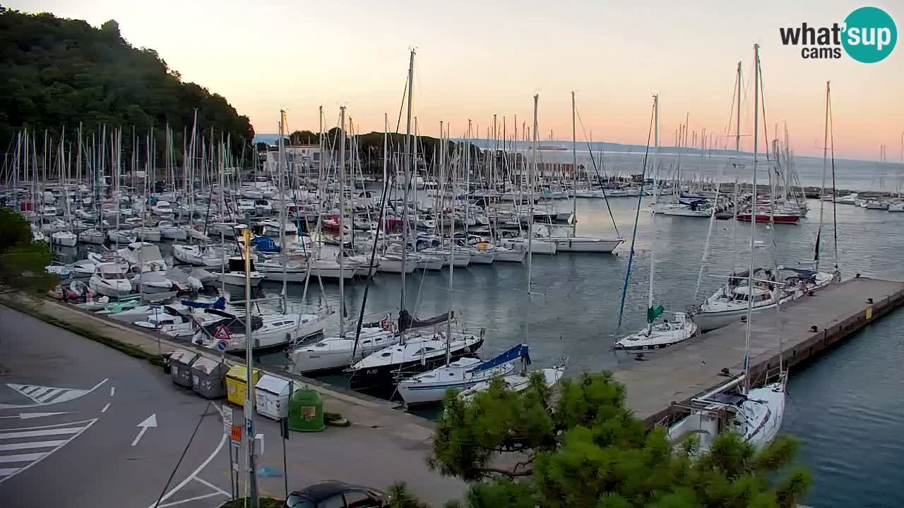 Webcam Bahía de Sistiana – Vista en directo del puerto deportivo y la costa