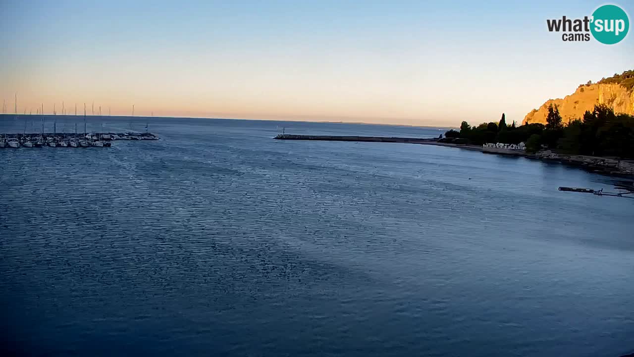 Webcam Baie de Sistiana – Vue en direct de la marina et de la baie