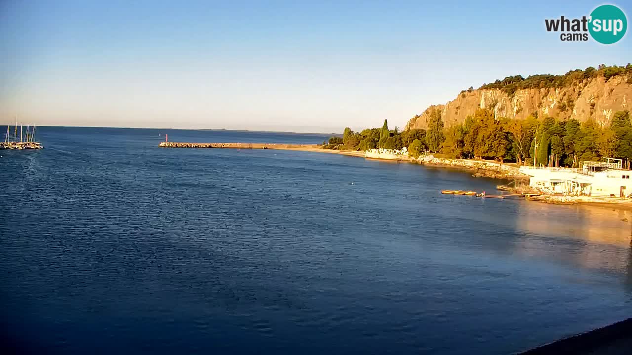Webcam Baie de Sistiana – Vue en direct de la marina et de la baie