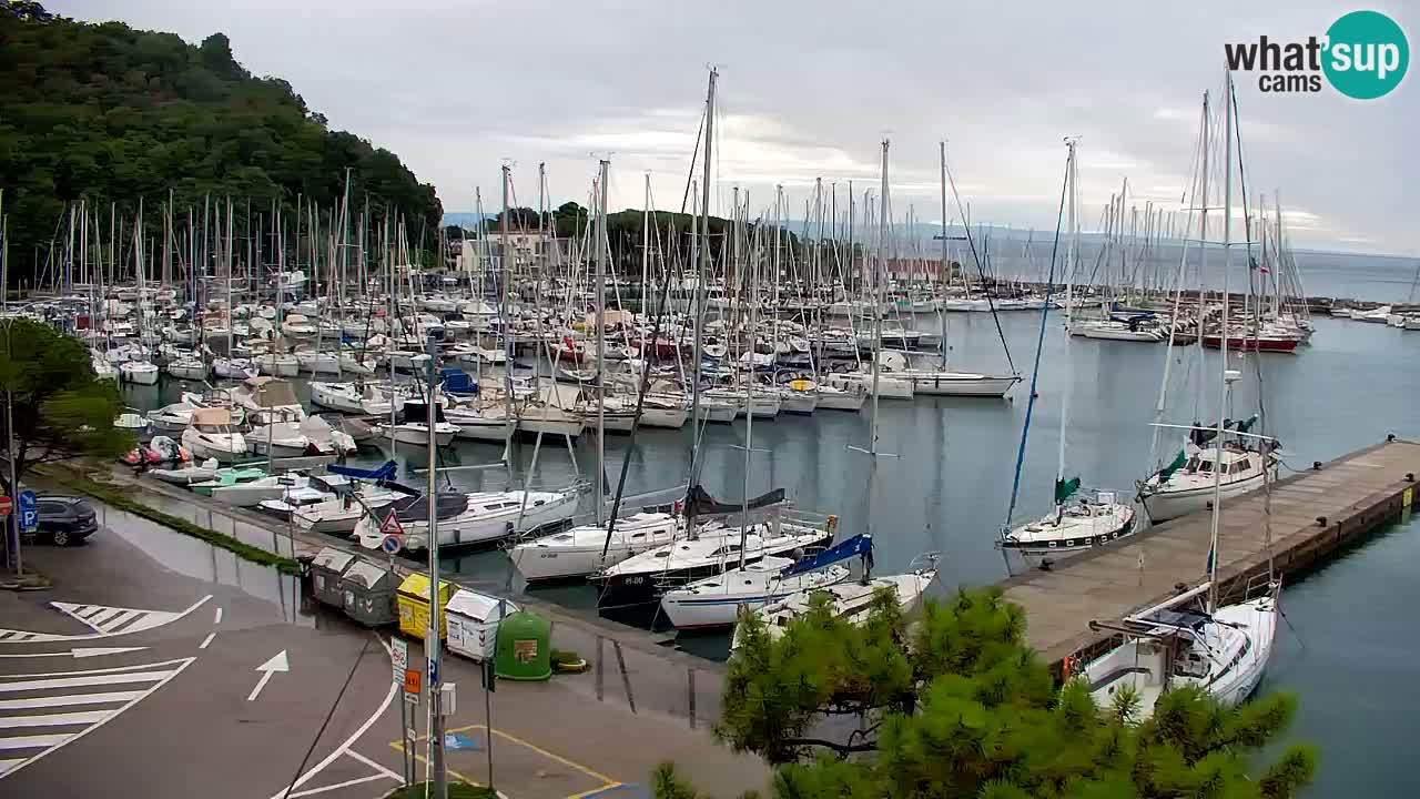 Webcam Baie de Sistiana – Vue en direct de la marina et de la baie
