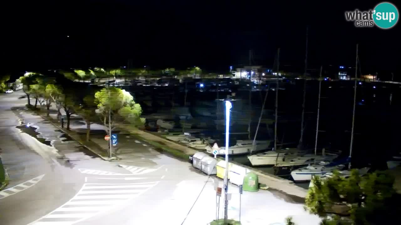 Webcam Bahía de Sistiana – Vista en directo del puerto deportivo y la costa