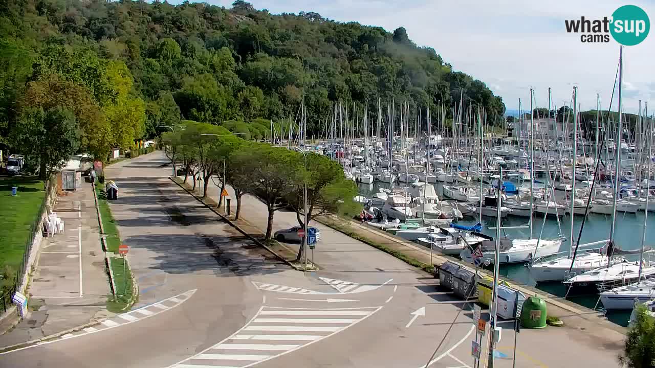 Webcam Baie de Sistiana – Vue en direct de la marina et de la baie