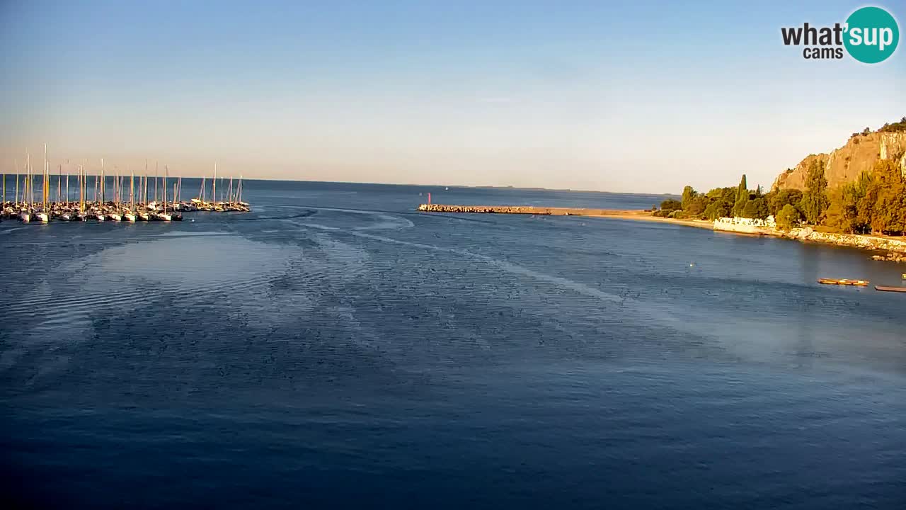 Webcam Baie de Sistiana – Vue en direct de la marina et de la baie