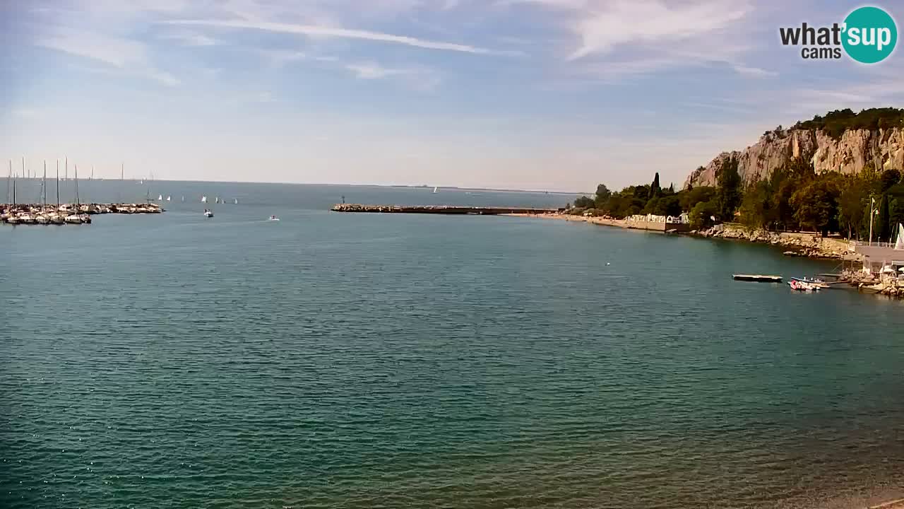 Webcam Baie de Sistiana – Vue en direct de la marina et de la baie