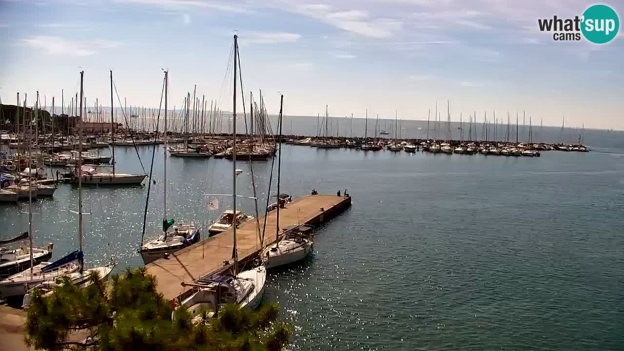 Webcam Baie de Sistiana – Vue en direct de la marina et de la baie