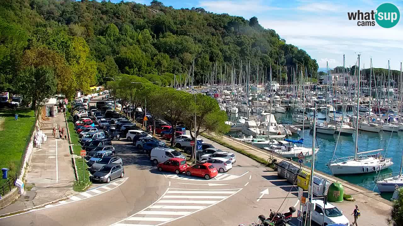 Webcam Bahía de Sistiana – Vista en directo del puerto deportivo y la costa