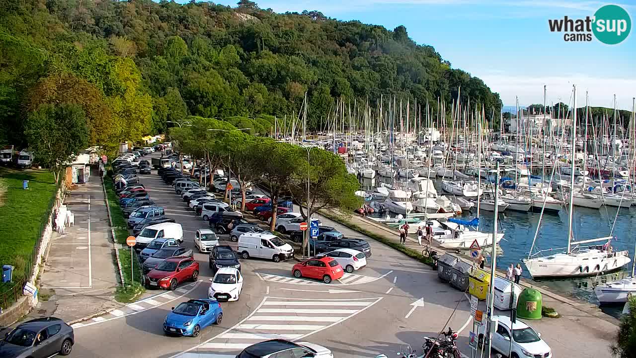 Webcam Baie de Sistiana – Vue en direct de la marina et de la baie