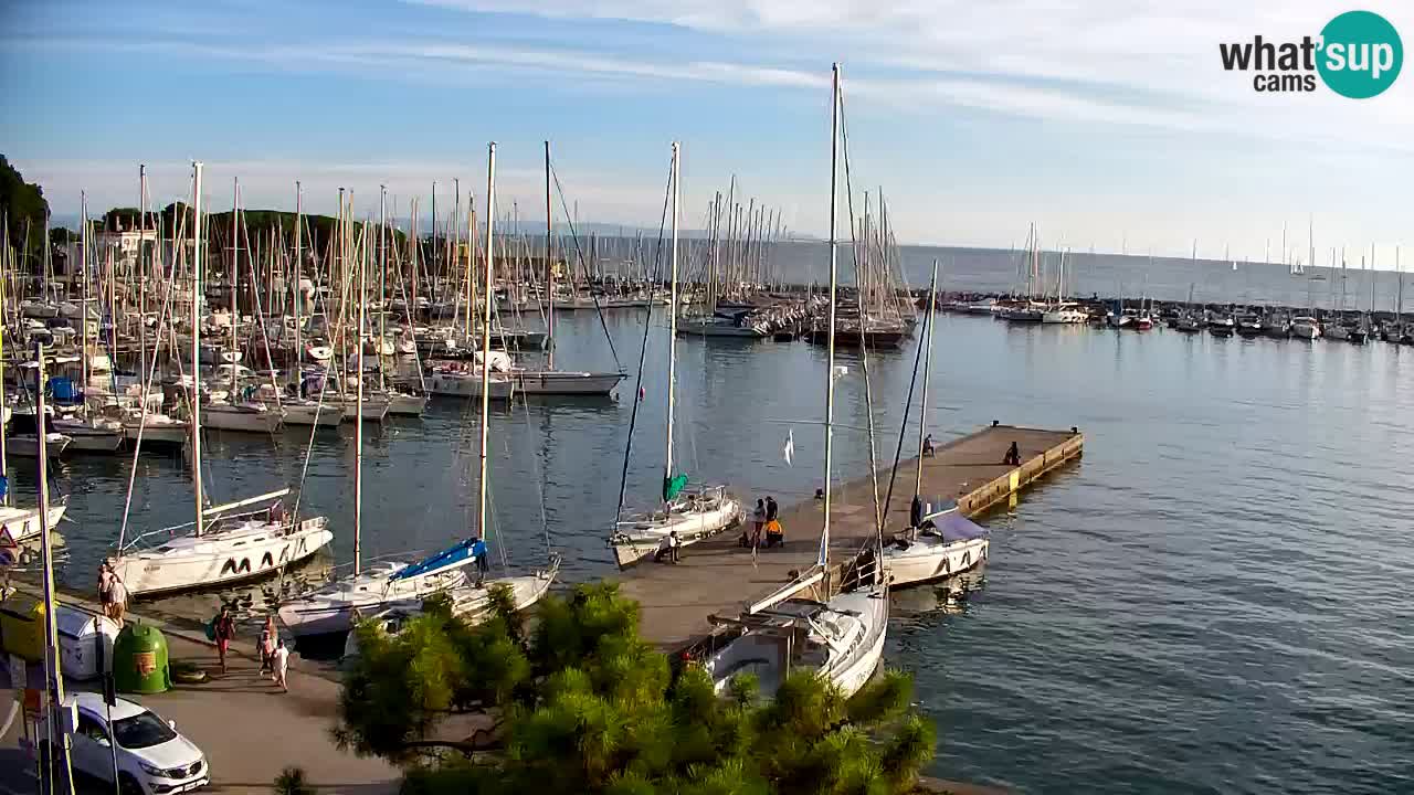 Web kamera Sistiana Uvala – Pogled uživo na marinu i zaljev
