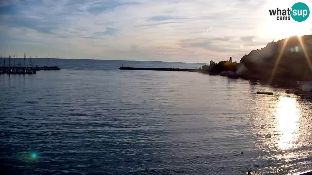 Webcam Baie de Sistiana – Vue en direct de la marina et de la baie