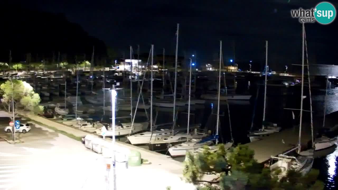 Webcam Bahía de Sistiana – Vista en directo del puerto deportivo y la costa