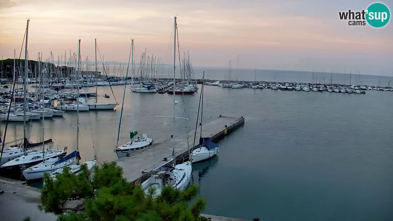 Webcam Bahía de Sistiana – Vista en directo del puerto deportivo y la costa