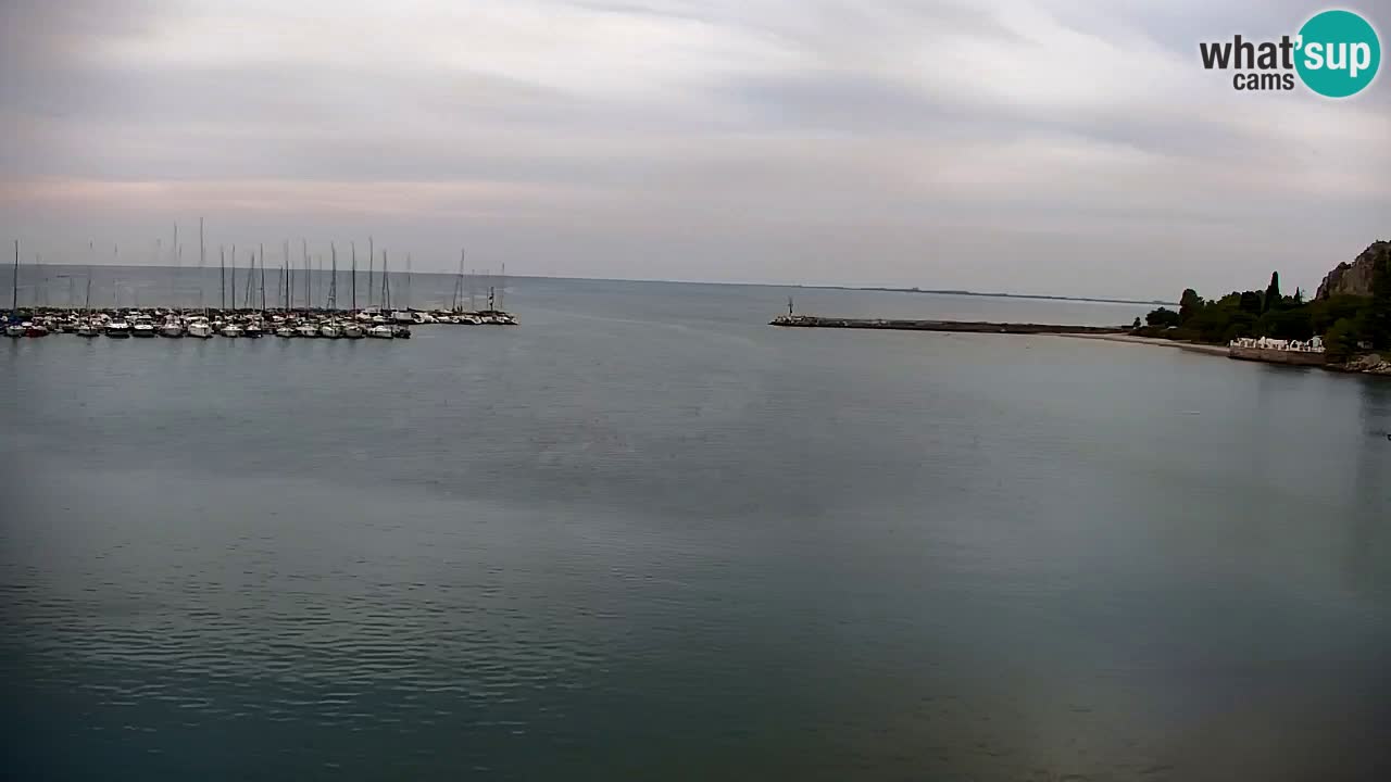 Webcam Baie de Sistiana – Vue en direct de la marina et de la baie