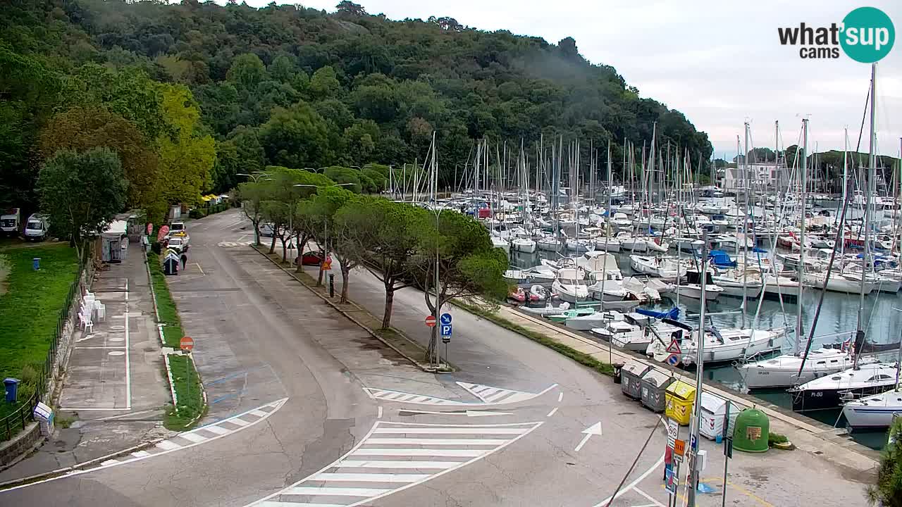 Webcam Bahía de Sistiana – Vista en directo del puerto deportivo y la costa
