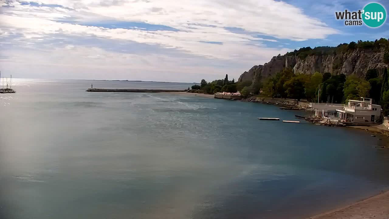 Webcam Bahía de Sistiana – Vista en directo del puerto deportivo y la costa