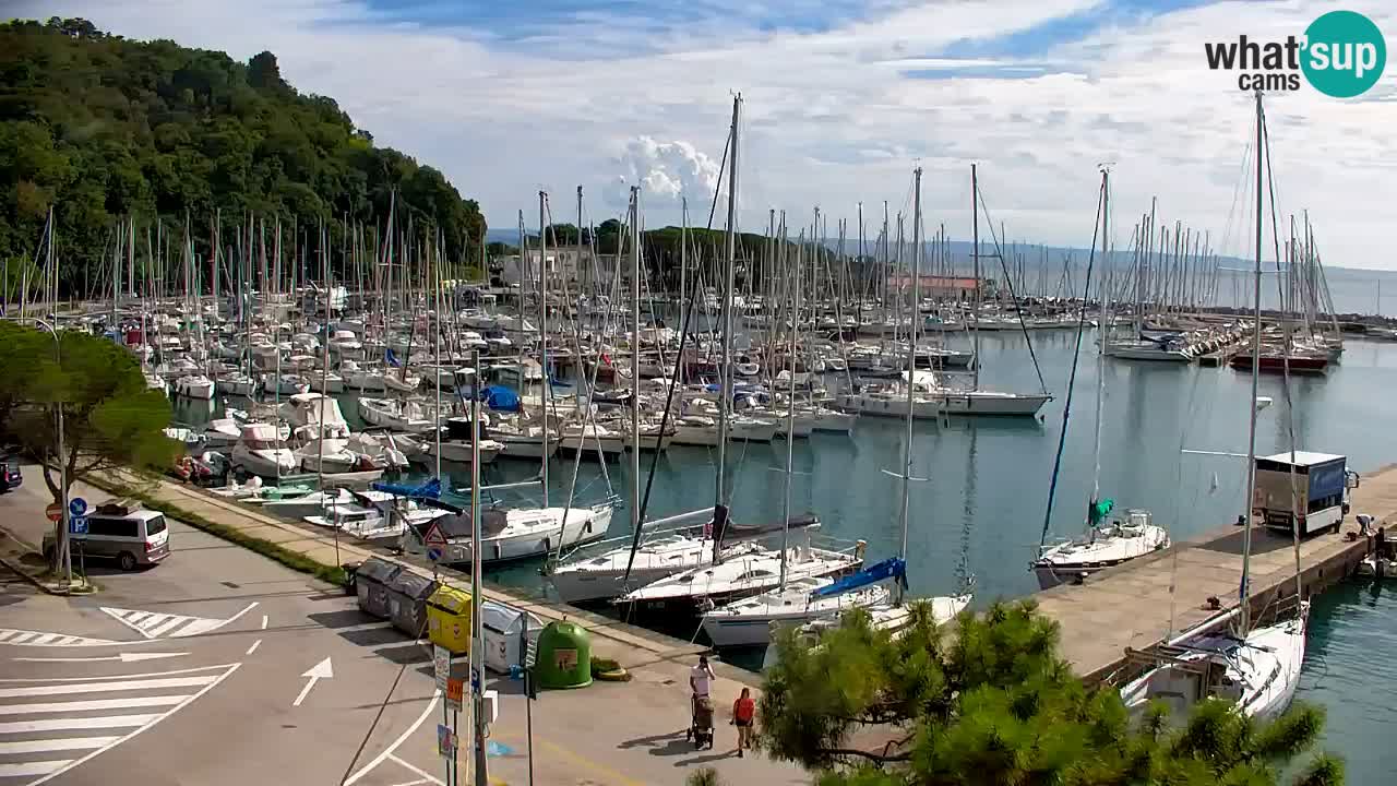 Webcam Baie de Sistiana – Vue en direct de la marina et de la baie