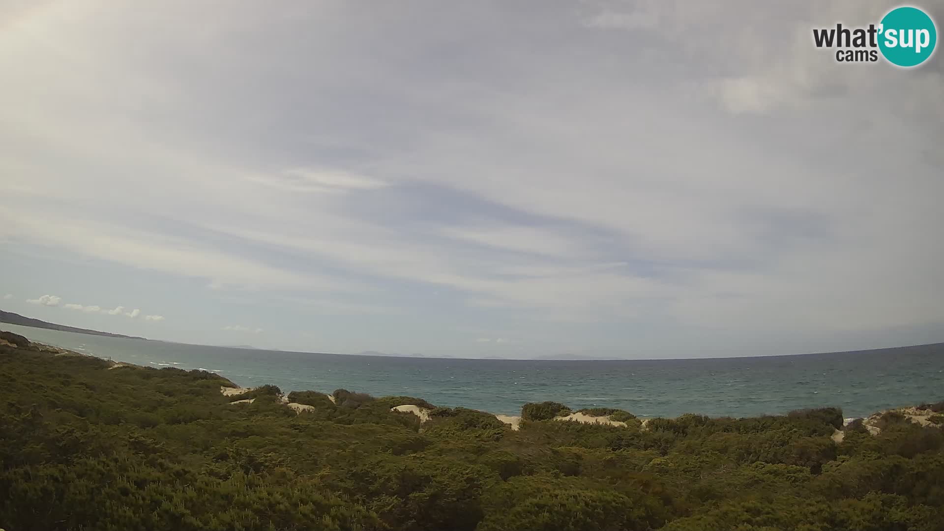 Villaplatamona, vista panoramica sul Golfo dell'Asinara, Platamona, Sorso, Sardegna - live webcam