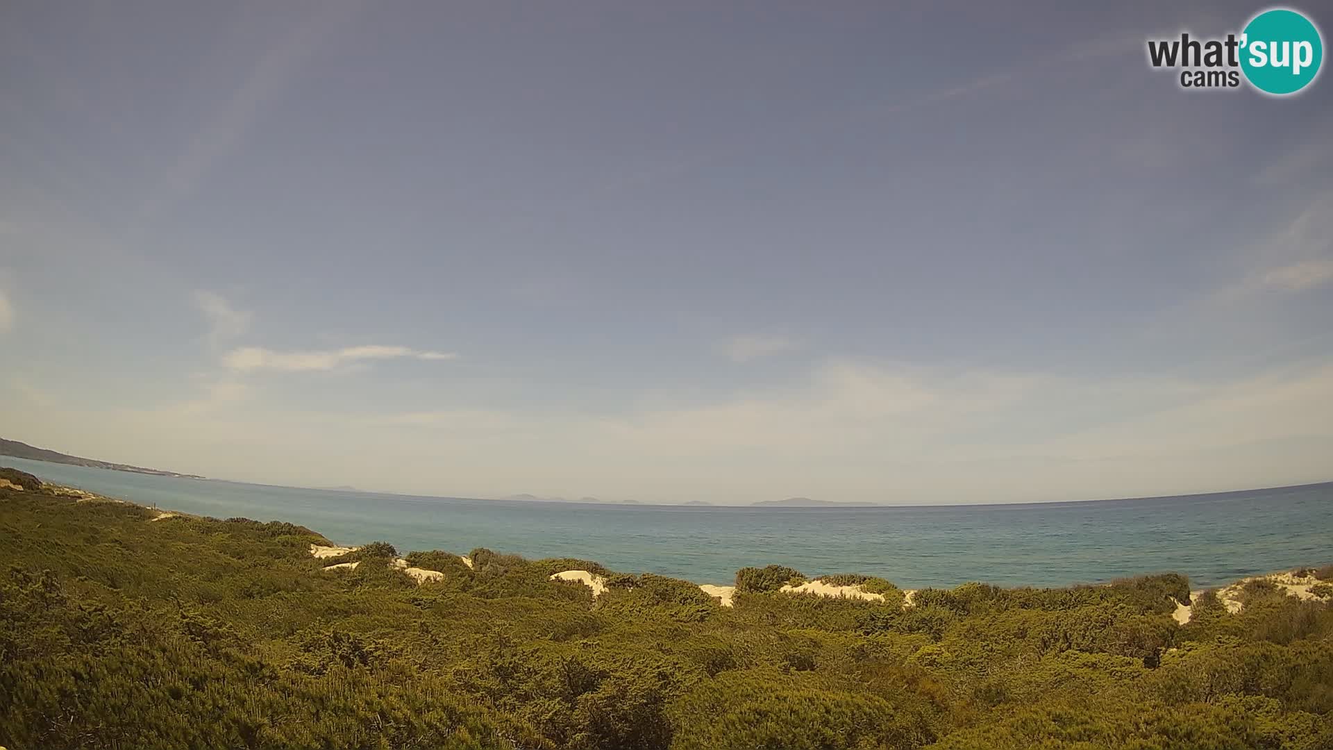 Villaplatamona, panoramski pogled na zaliv Asinara, Platamona, Sorso, Sardinija – spletna kamera v živo