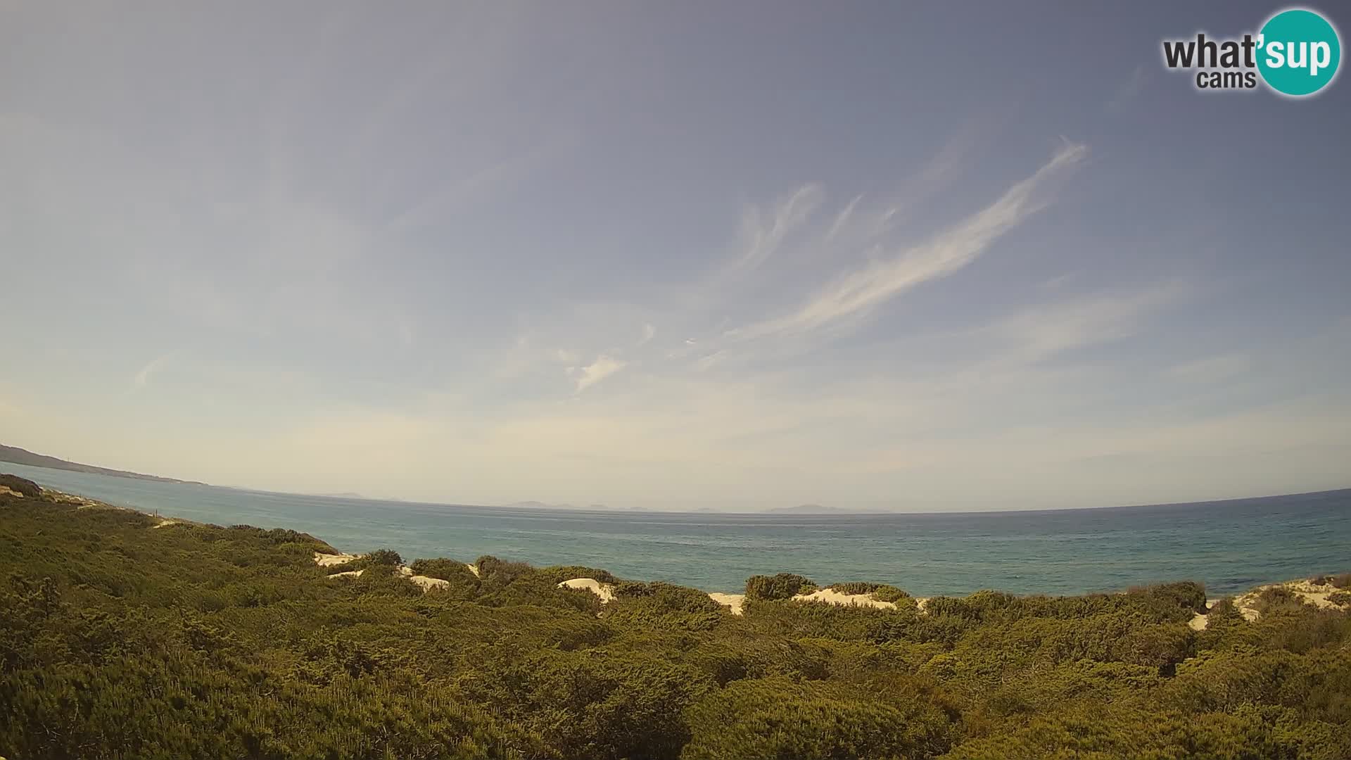 Villaplatamona, panoramski pogled na zaljev Asinara, Platamona, Sorso, Sardinija – web kamera uživo