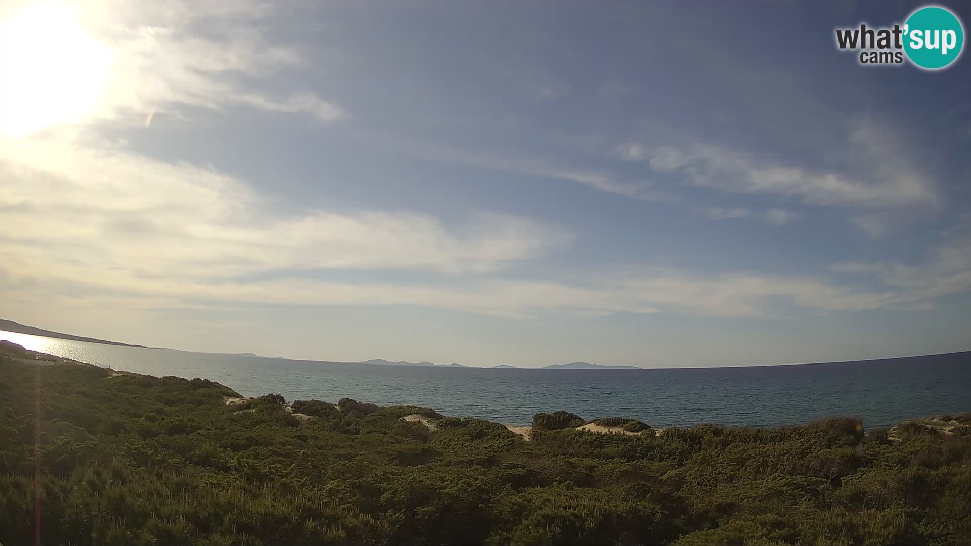 Villaplatamona, vista panorámica del Golfo de Asinara, Platamona, Sorso, Cerdeña – cámara web en vivo