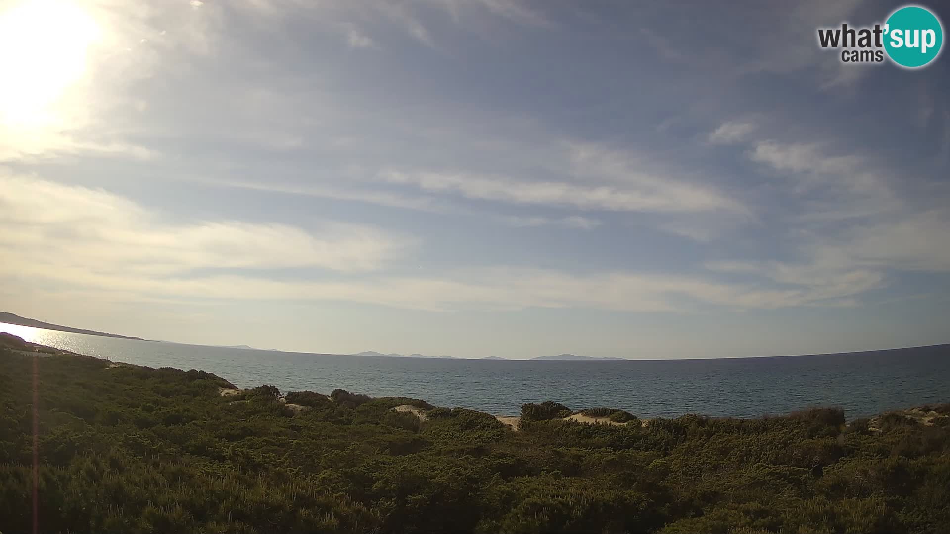 Villaplatamona, panoramic view of the Gulf of Asinara, Platamona, Sorso, Sardinia – live webcam