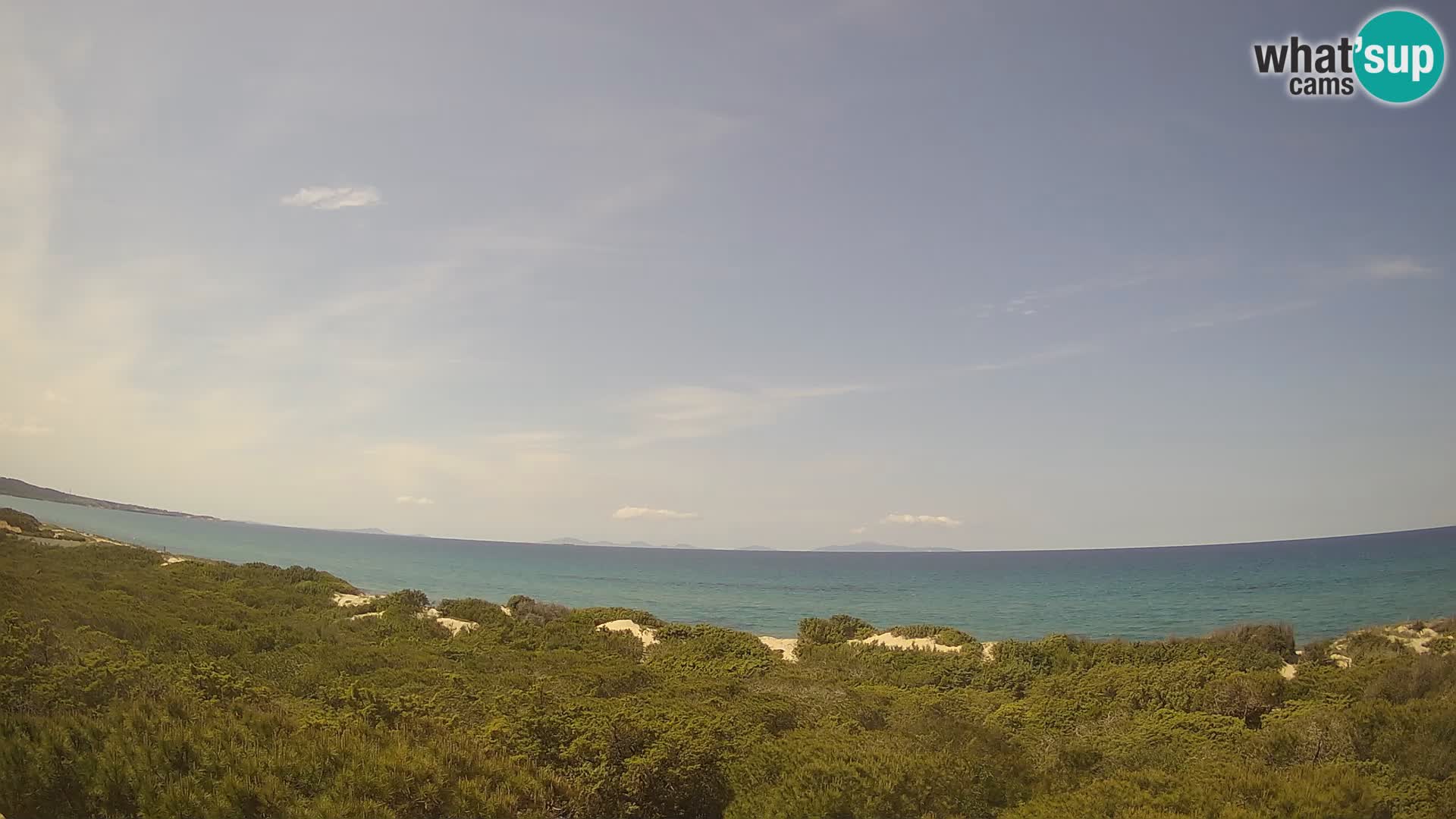 Villaplatamona, panoramski pogled na zaljev Asinara, Platamona, Sorso, Sardinija – web kamera uživo