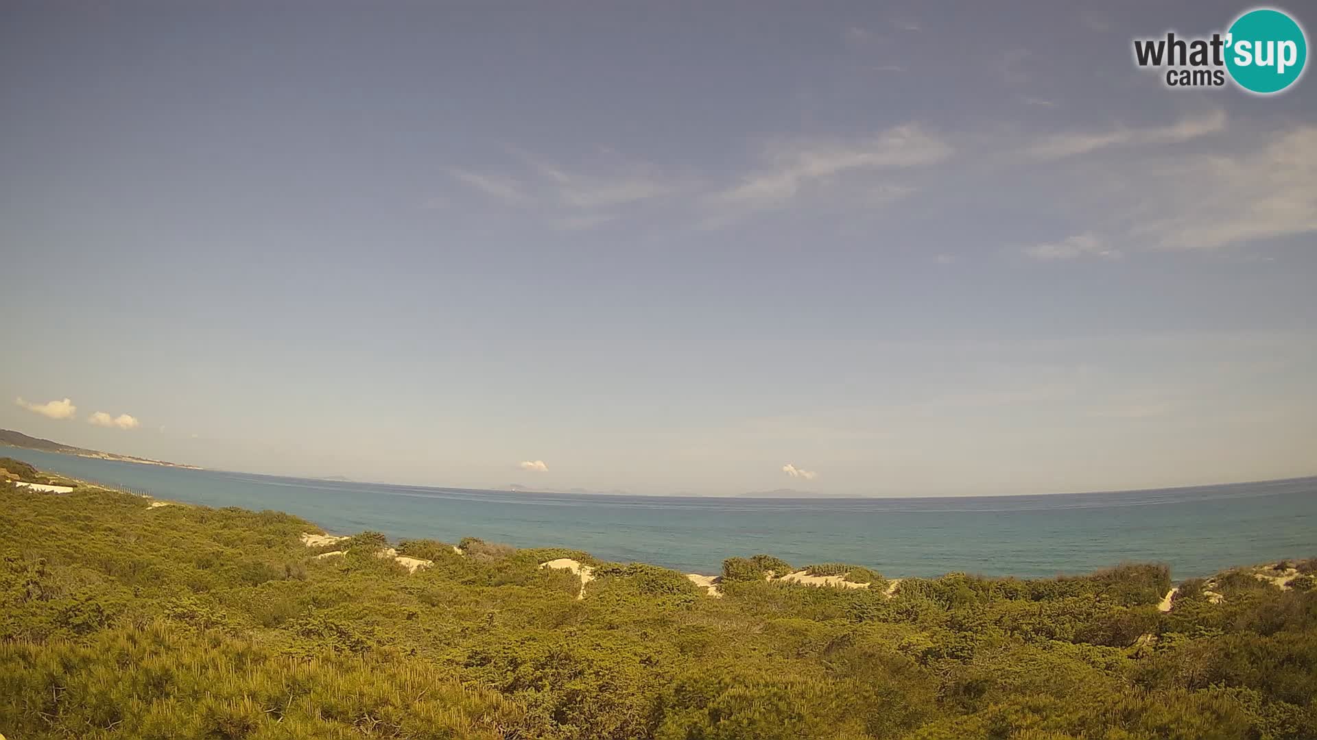 Villaplatamona, vista panoramica sul Golfo dell’Asinara, Platamona, Sorso, Sardegna – live webcam