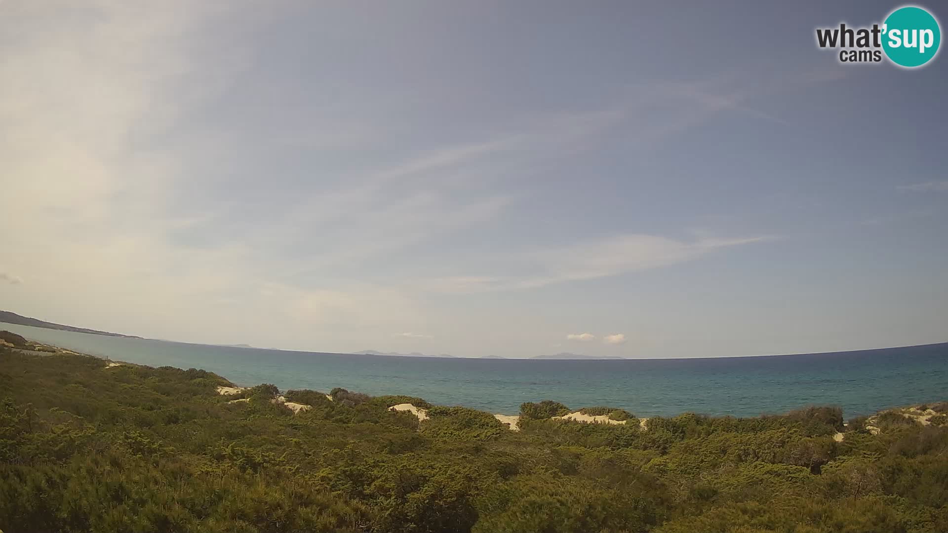 Villaplatamona, vista panoramica sul Golfo dell’Asinara, Platamona, Sorso, Sardegna – live webcam