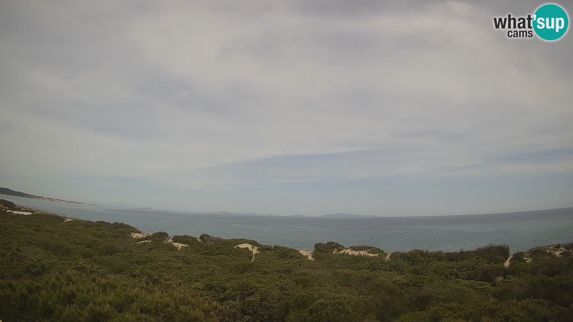 Villaplatamona, Panoramablick auf den Golf von Asinara, Platamona, Sorso, Sardinien – Live-Webcam