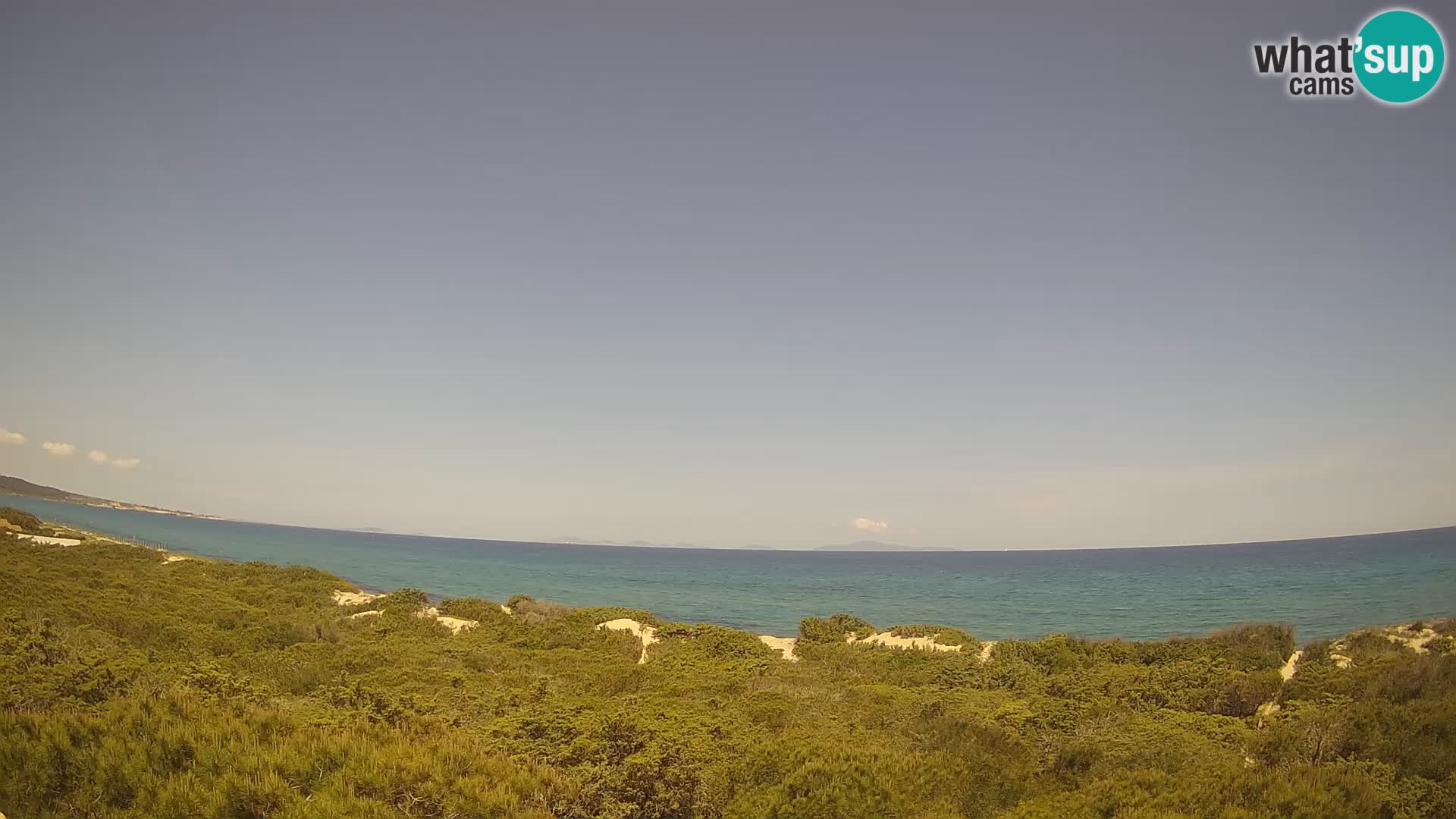 Villaplatamona, panoramski pogled na zaliv Asinara, Platamona, Sorso, Sardinija – spletna kamera v živo