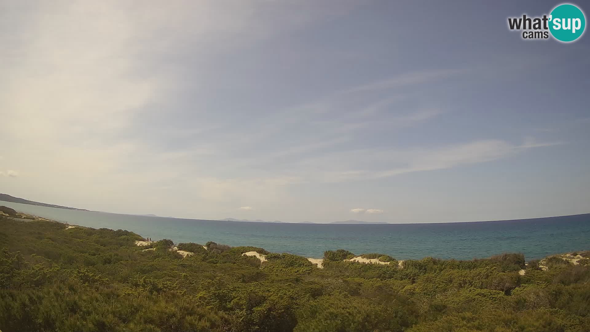 Villaplatamona, Panoramablick auf den Golf von Asinara, Platamona, Sorso, Sardinien – Live-Webcam