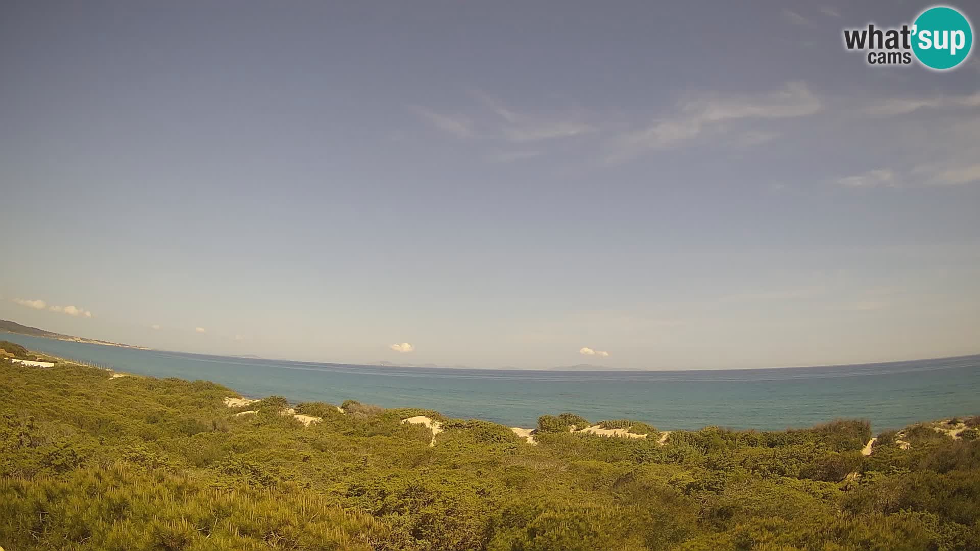Villaplatamona, vista panoramica sul Golfo dell’Asinara, Platamona, Sorso, Sardegna – live webcam