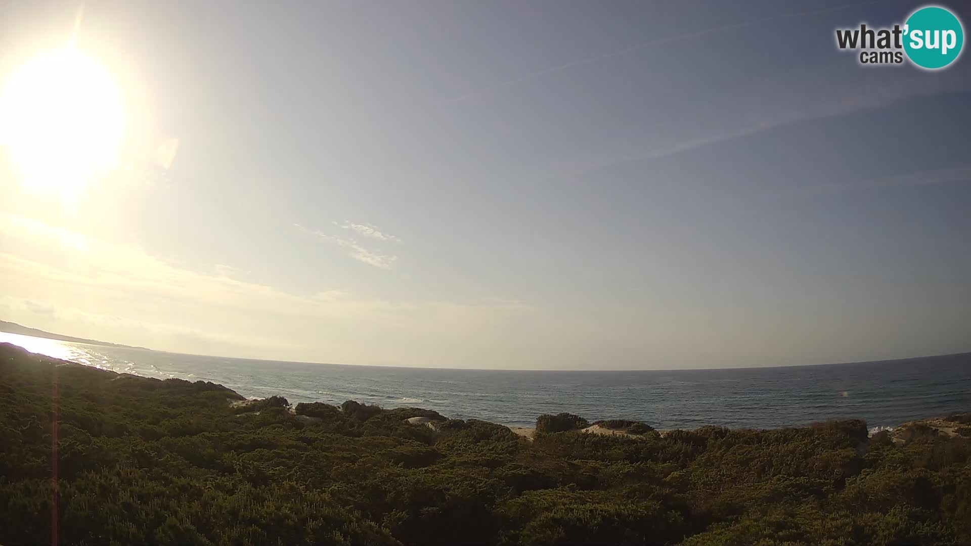 Villaplatamona, panoramic view of the Gulf of Asinara, Platamona, Sorso, Sardinia – live webcam