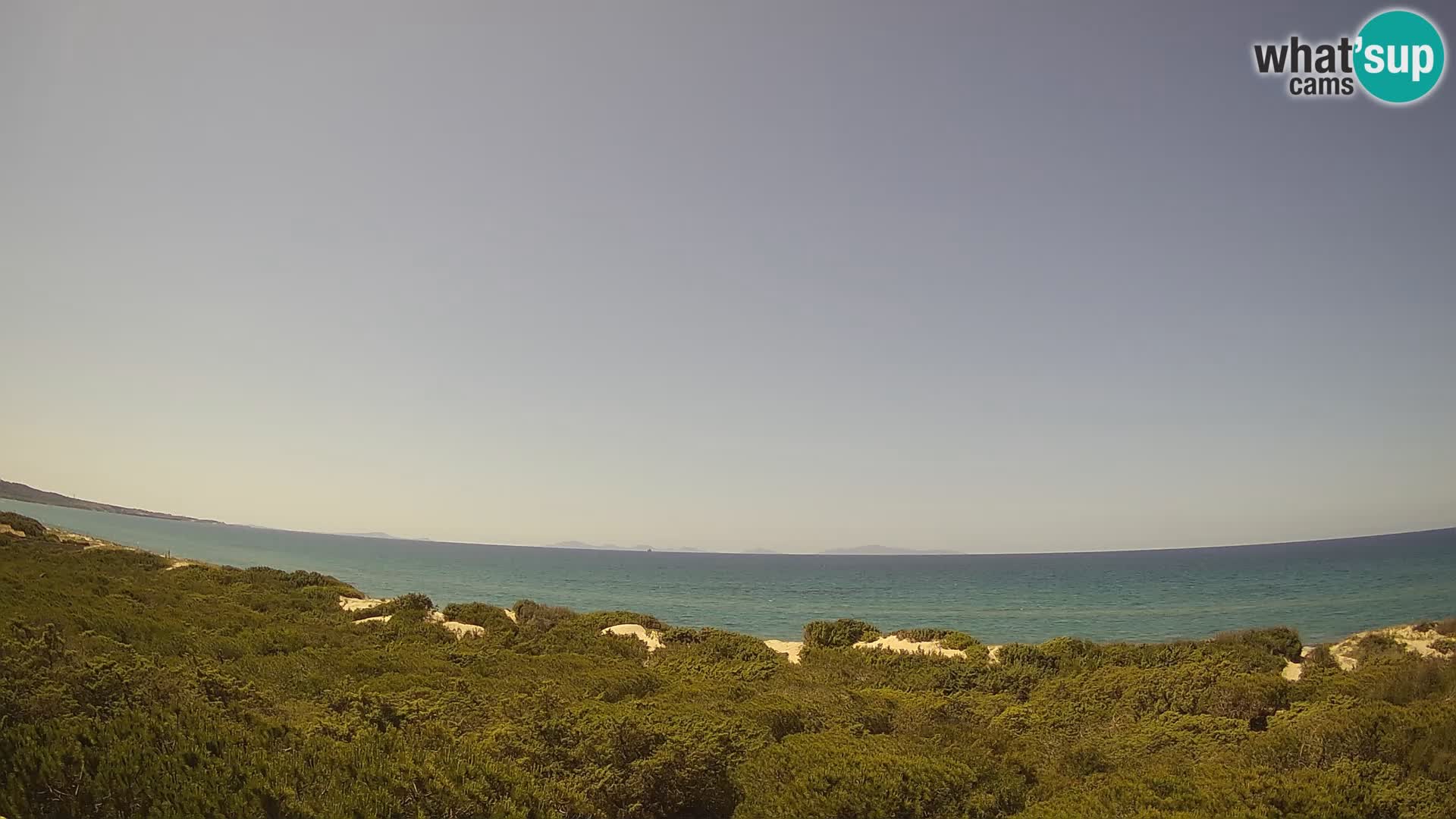 Villaplatamona, Panoramablick auf den Golf von Asinara, Platamona, Sorso, Sardinien – Live-Webcam