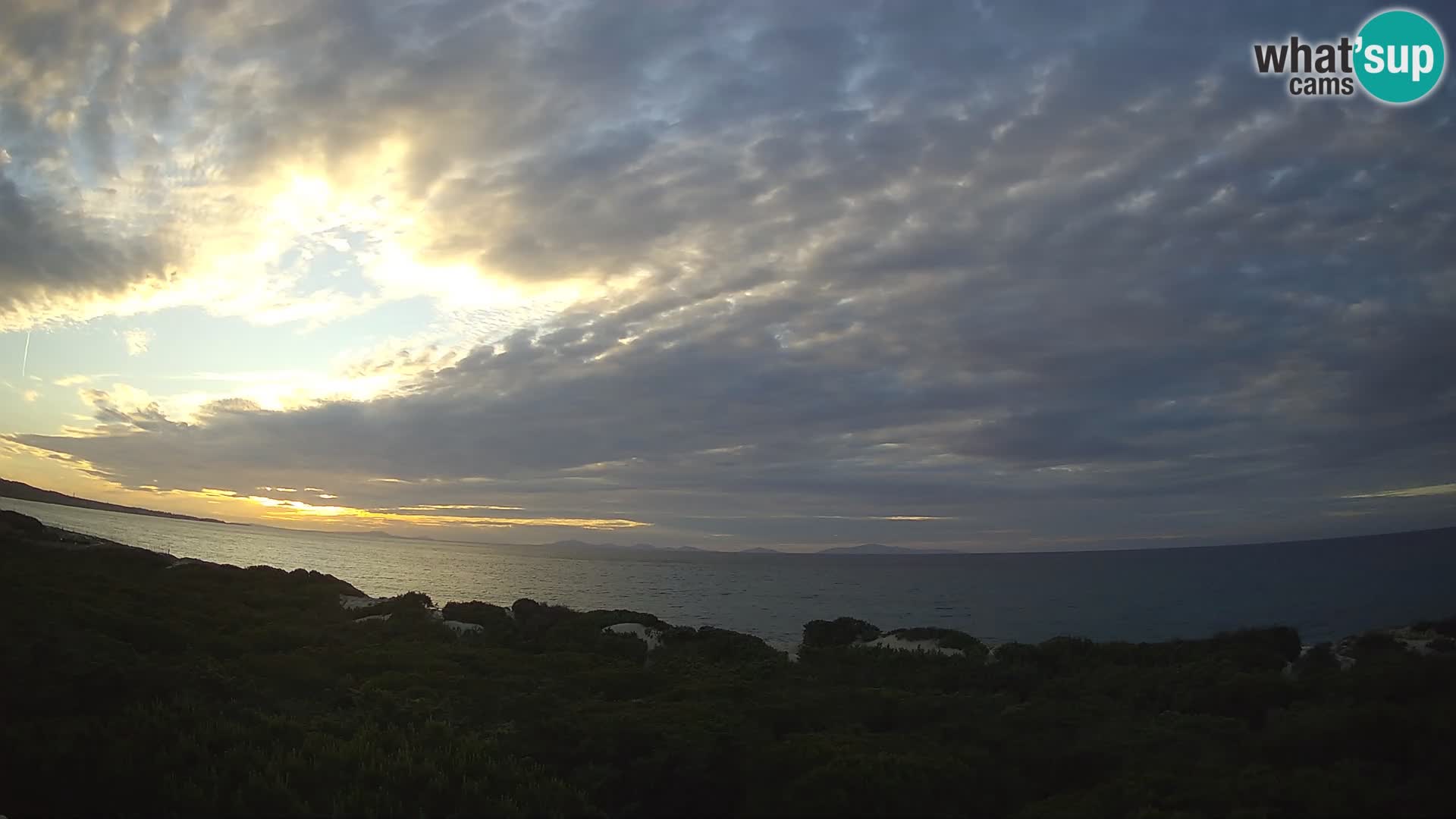 Villaplatamona, vue panoramique sur le golfe de l’Asinara, Platamona, Sorso, Sardaigne – webcam en direct