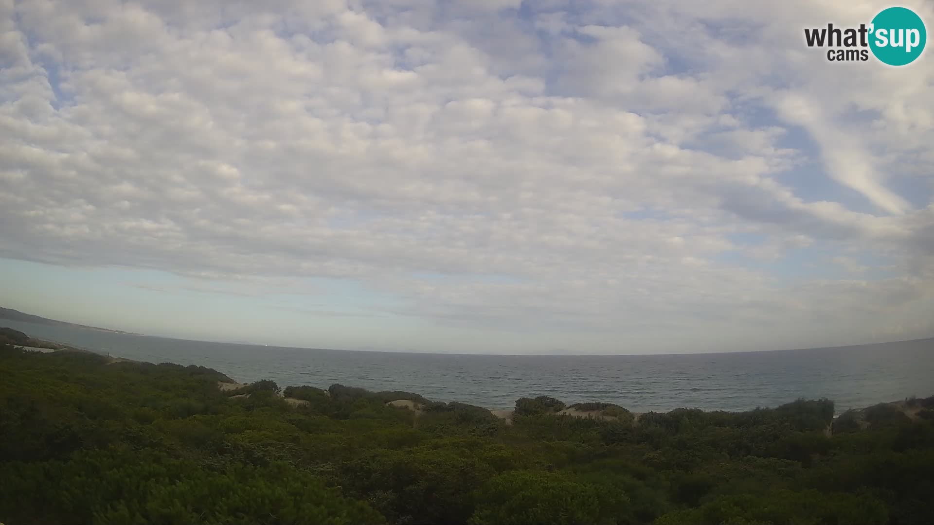 Villaplatamona, Panoramablick auf den Golf von Asinara, Platamona, Sorso, Sardinien – Live-Webcam