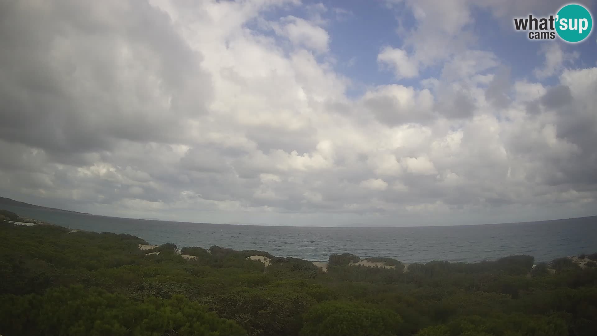 Villaplatamona, Panoramablick auf den Golf von Asinara, Platamona, Sorso, Sardinien – Live-Webcam