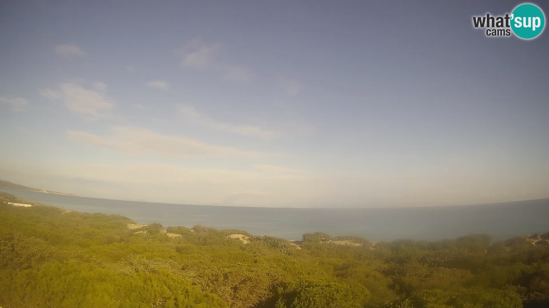 Villaplatamona, vue panoramique sur le golfe de l’Asinara, Platamona, Sorso, Sardaigne – webcam en direct