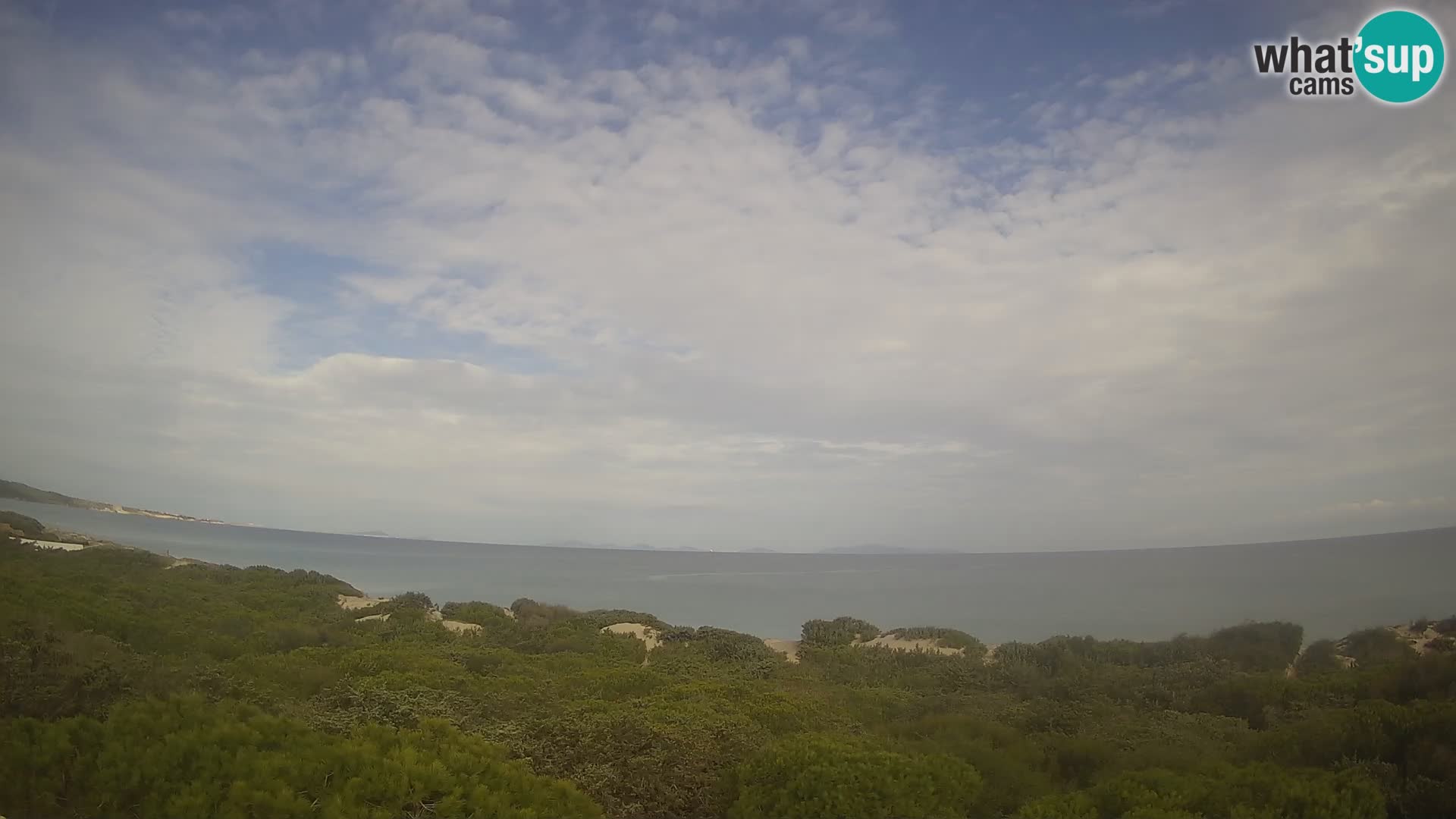 Villaplatamona, vista panoramica sul Golfo dell’Asinara, Platamona, Sorso, Sardegna – live webcam