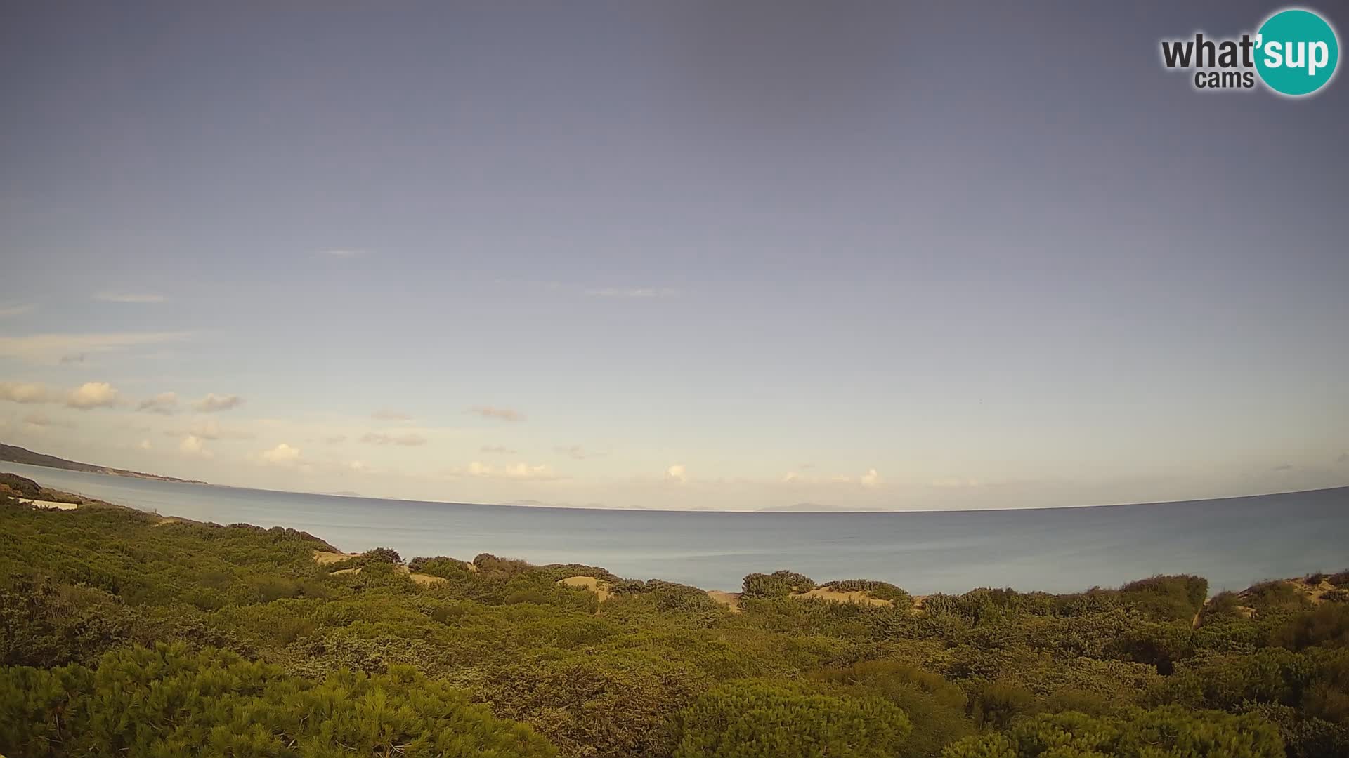 Villaplatamona, vista panoramica sul Golfo dell’Asinara, Platamona, Sorso, Sardegna – live webcam