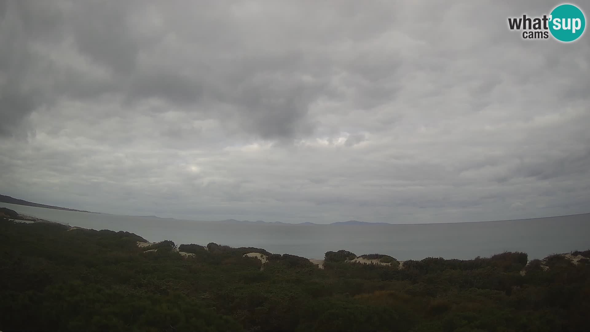 Villaplatamona, panoramski pogled na zaliv Asinara, Platamona, Sorso, Sardinija – spletna kamera v živo