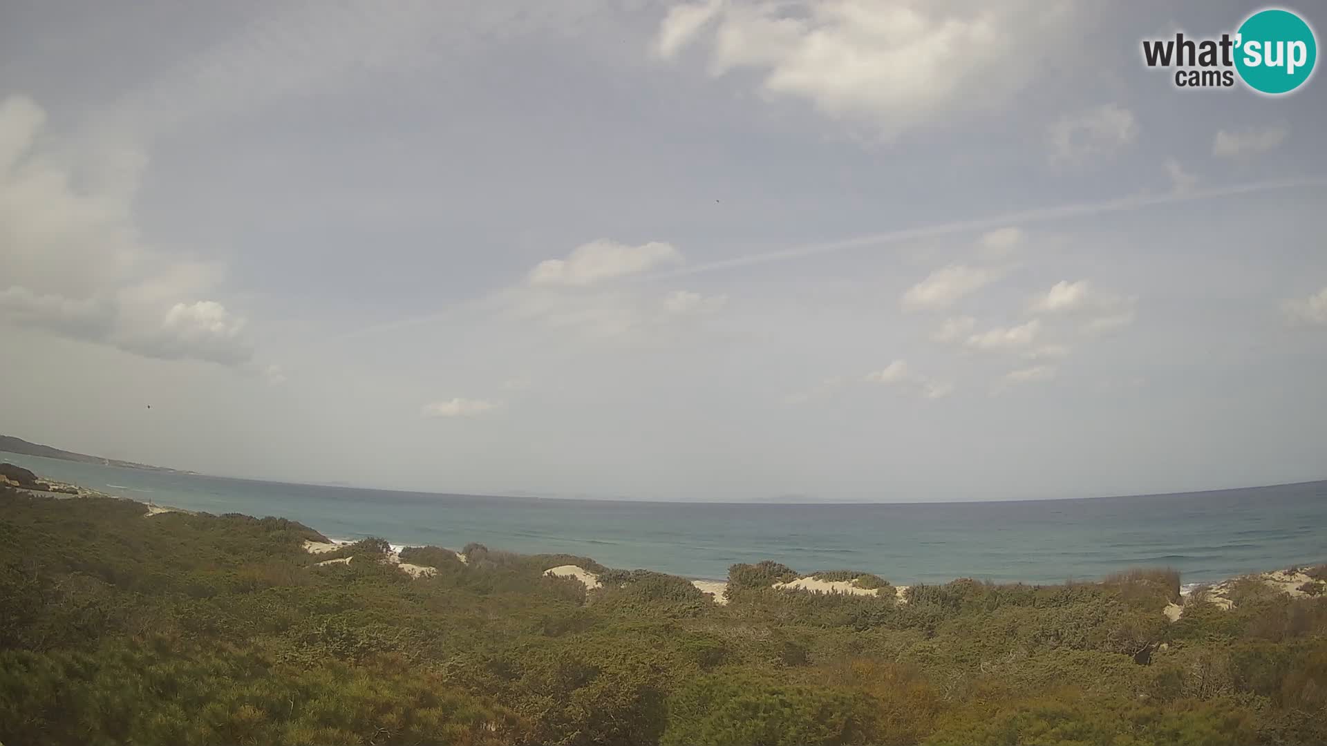 Villaplatamona, Panoramablick auf den Golf von Asinara, Platamona, Sorso, Sardinien – Live-Webcam