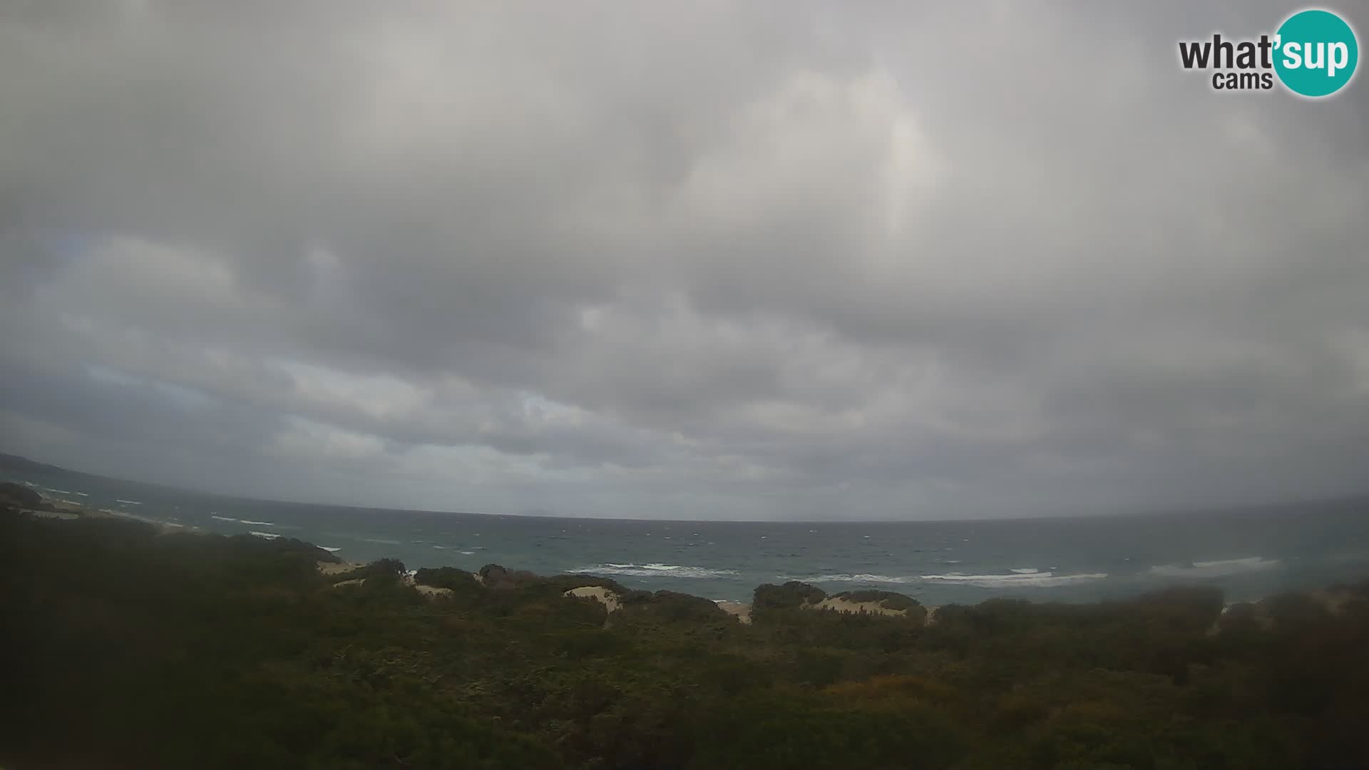 Villaplatamona, Panoramablick auf den Golf von Asinara, Platamona, Sorso, Sardinien – Live-Webcam