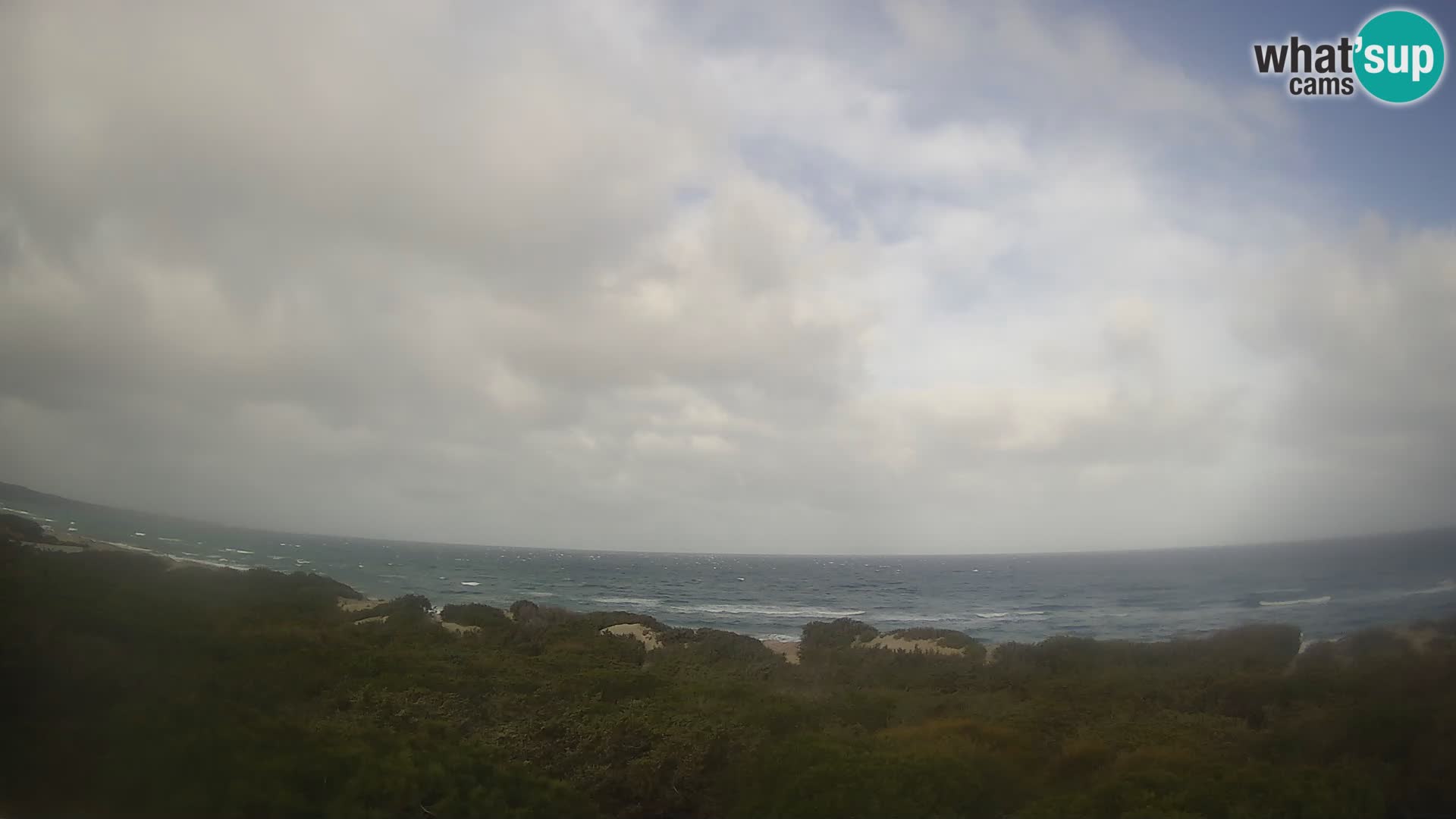 Villaplatamona, Panoramablick auf den Golf von Asinara, Platamona, Sorso, Sardinien – Live-Webcam