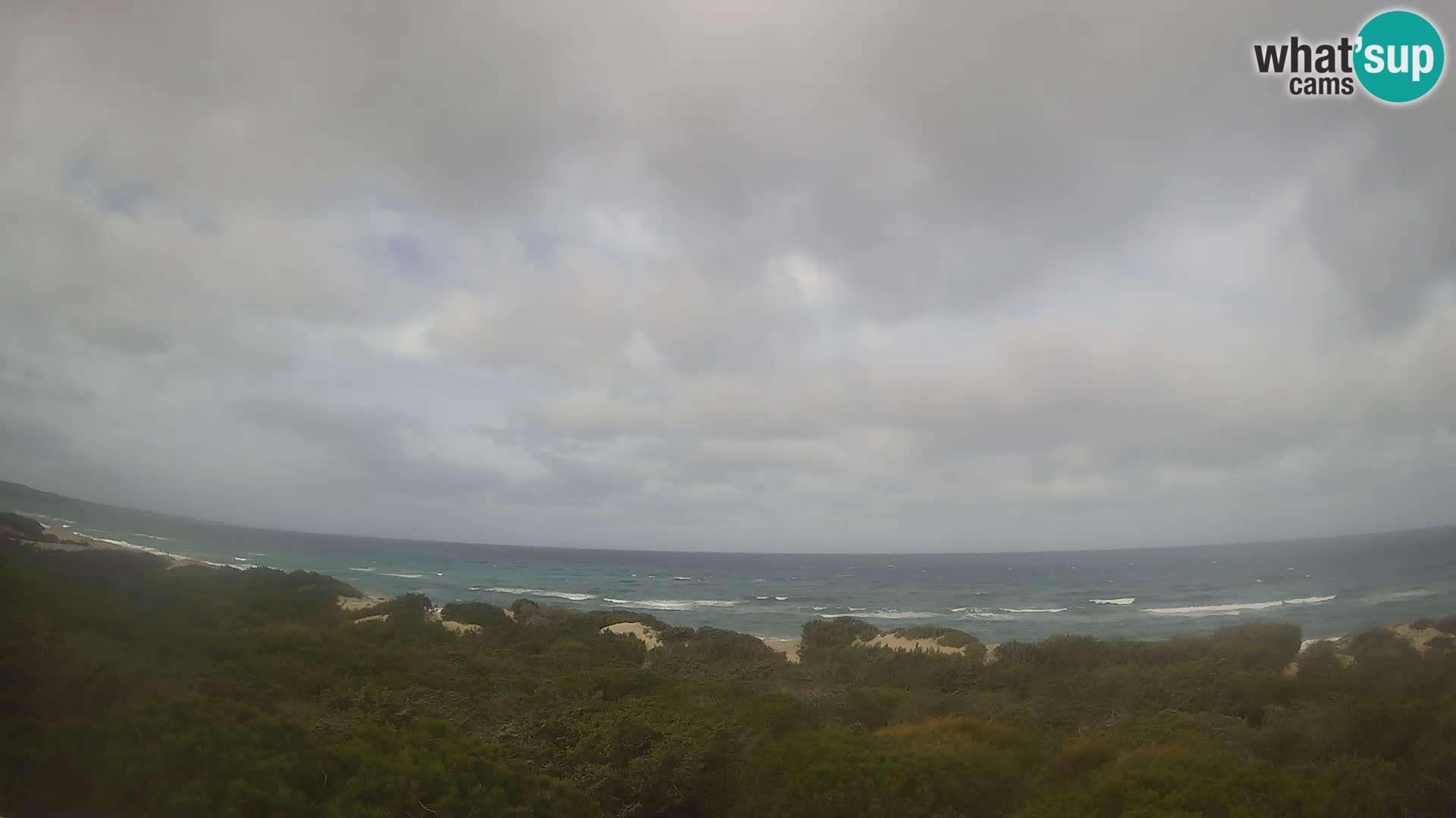 Villaplatamona, Panoramablick auf den Golf von Asinara, Platamona, Sorso, Sardinien – Live-Webcam