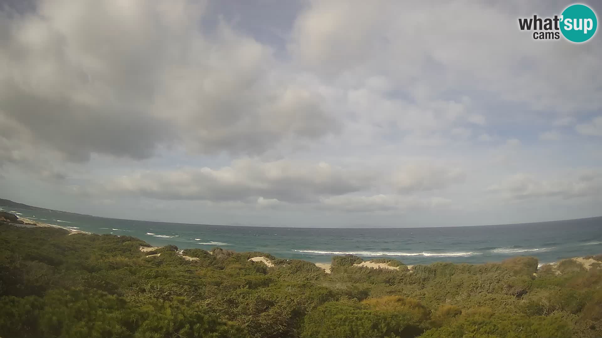 Villaplatamona, panoramski pogled na zaliv Asinara, Platamona, Sorso, Sardinija – spletna kamera v živo